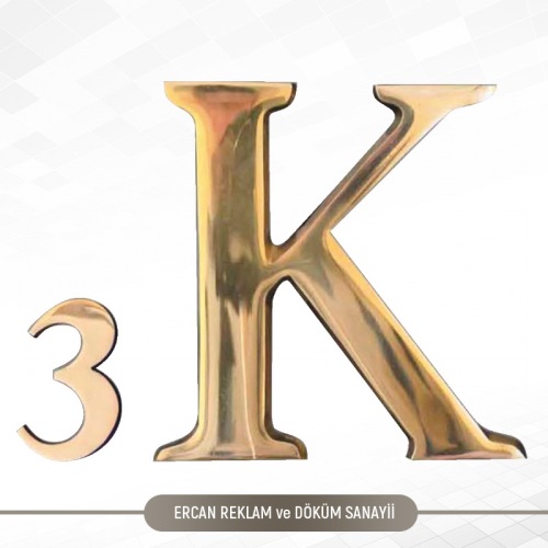 PİRİNÇ DÖKÜM HARF ve RAKAMLAR